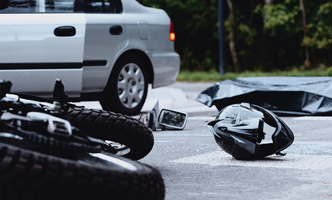 Motorcycle crash